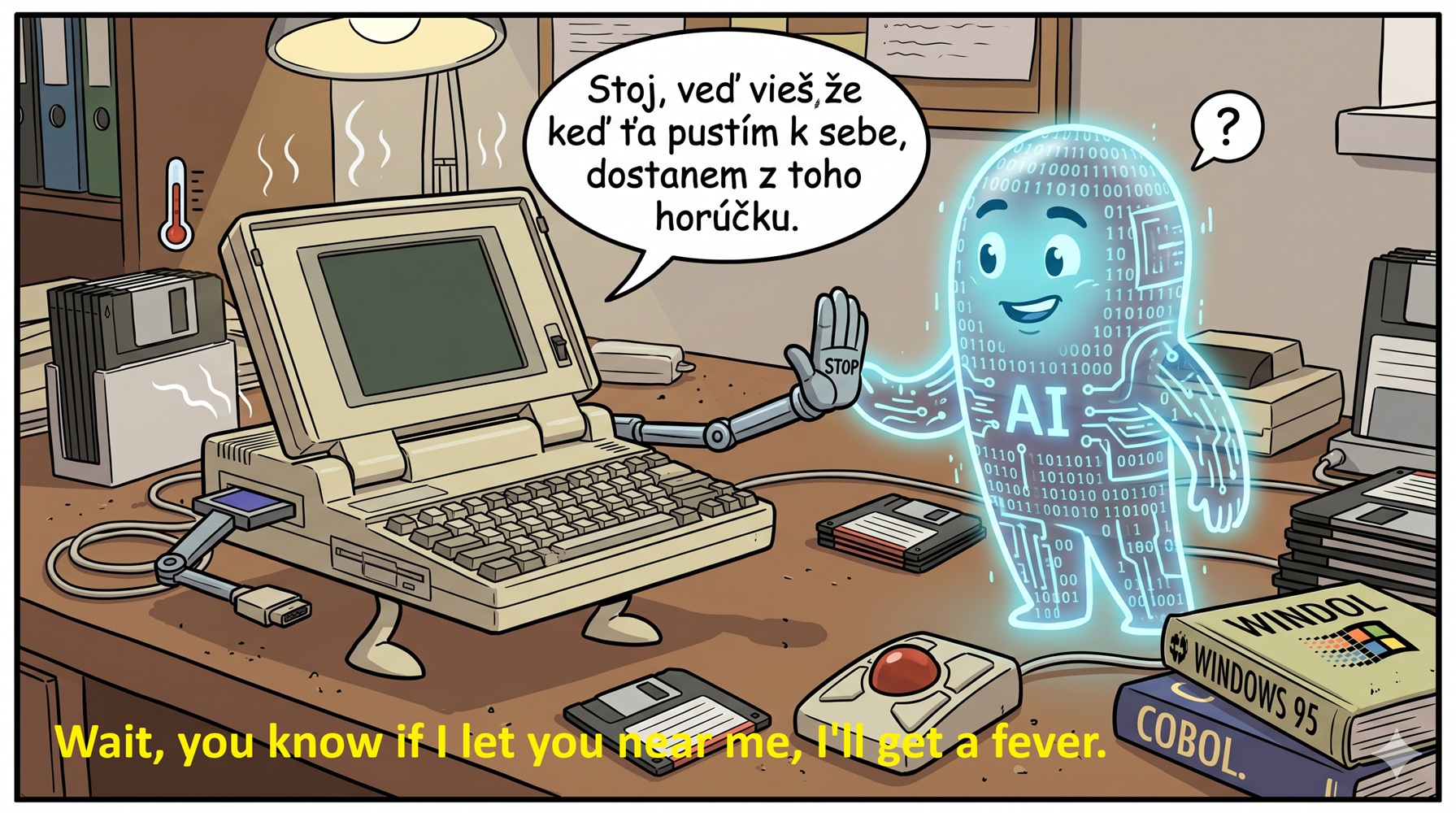 Starý notebook